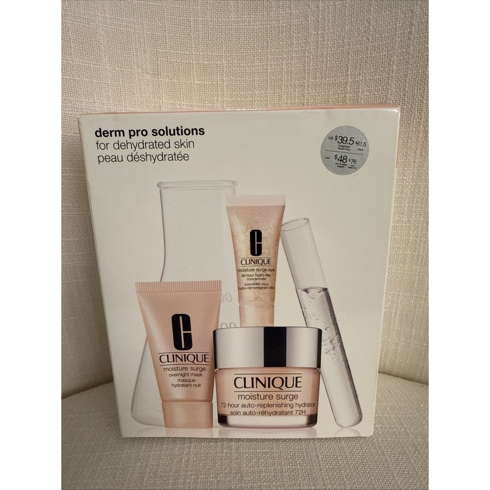 Clinique Moisture‎ Surge Box Set 72 Hour Hydrator, Overnight Mask, Surge Eye Set